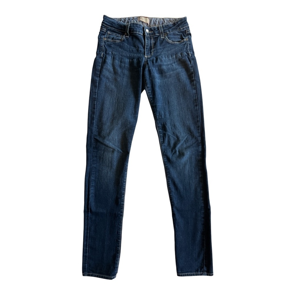 Vintage Paige Peg Skinny Jeans – Size 26 – Dark Wash Designer Stretch READ Desc